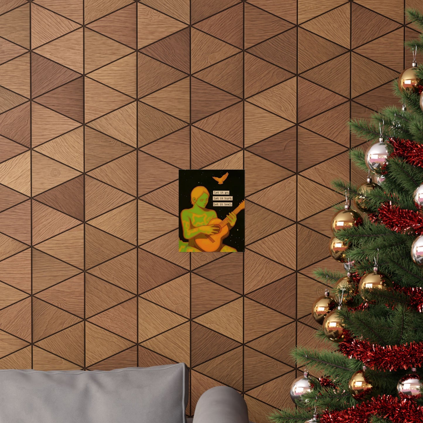 Let It Go — Matte Vertical Poster (Let It Hurt. Let It Heal. Inspirational Wall Art)