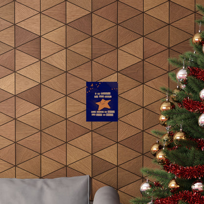 Thankful Heart Star Poster — Matte Vertical Inspirational Wall Art