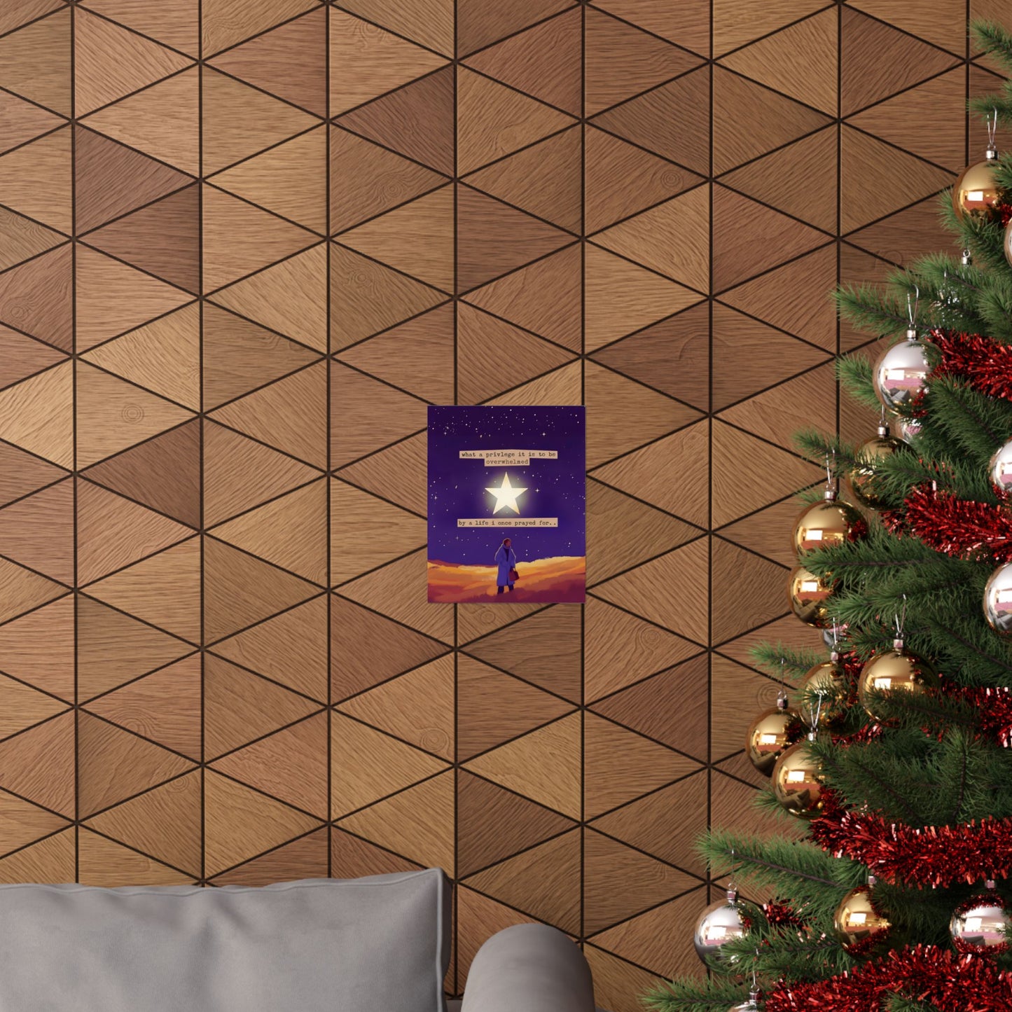 Matte Poster — "What a Privilege" Inspirational Starry Wall Art