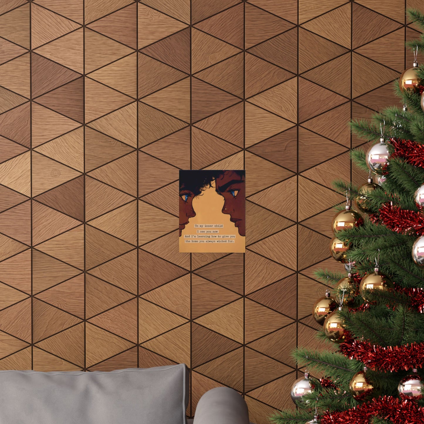 Healing Inner Child Matte Poster — "To my inner child I see you now" Wall Art